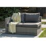Voir la diapositive 4 : DCB GARDEN Salon bas de jardin - 5 places - résine tressée - gris - BONHEUR