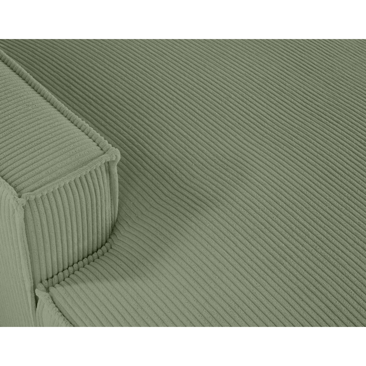 LISA DESIGN Spiaggia - canapé panoramique d'angle droit - 7 places - en velours côtelé