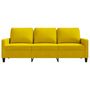 Voir la diapositive 4 : VIDAXL Canape a 3 places Jaune 180 cm Velours