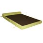 Voir la diapositive 2 : Chauffeuse convertible 1 place en tissu uni CHAPI