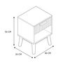 Voir la diapositive 6 : The Home Deco Factory Table de chevet 1 tiroir Saulk en bois - Marron