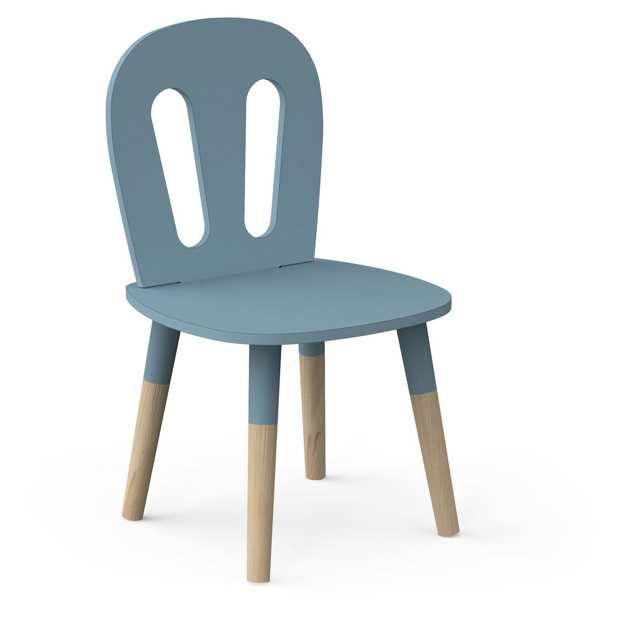 Set enfant 1 table 2 chaises bleu LINIA