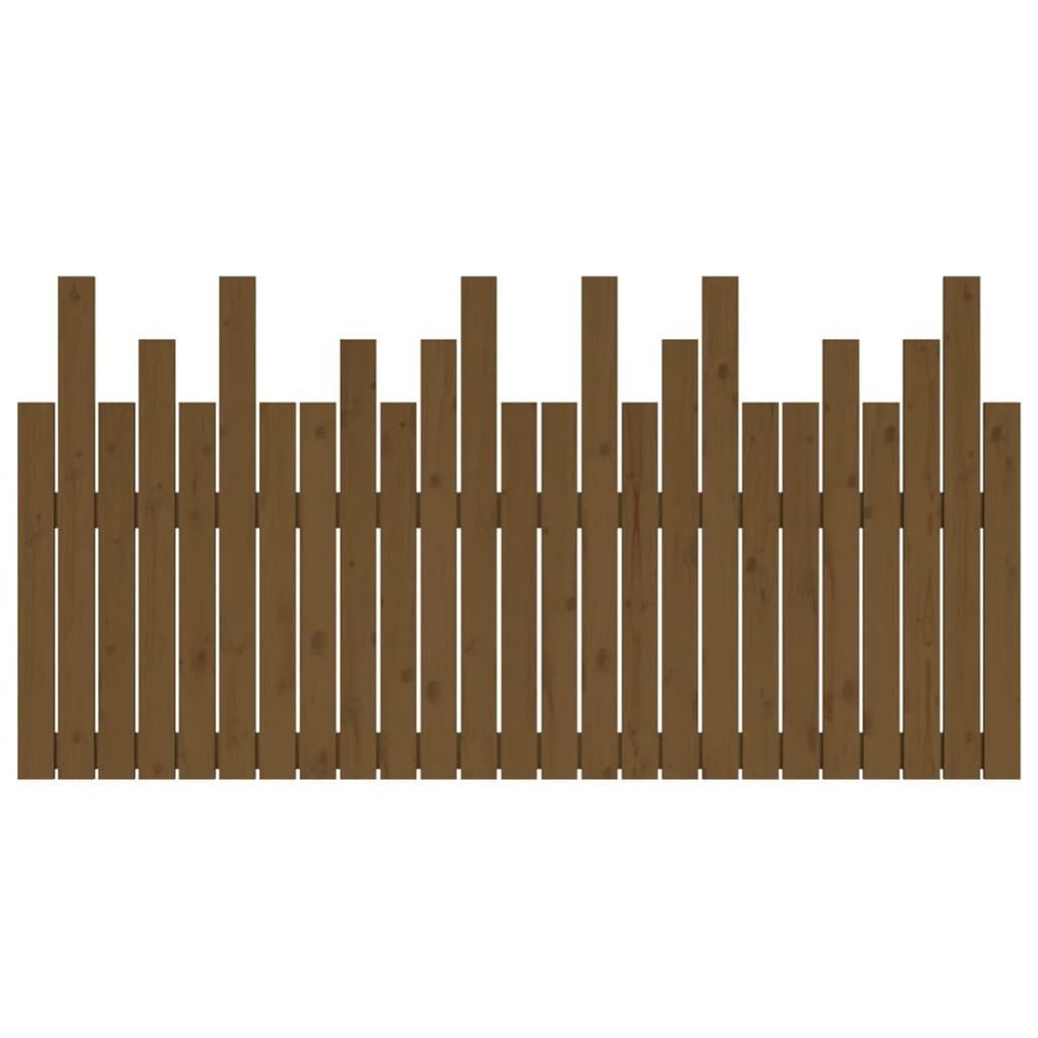 Voir la diapositive 5 : VIDAXL Tete de lit murale Marron miel 159,5x3x80 cm Bois massif de pin