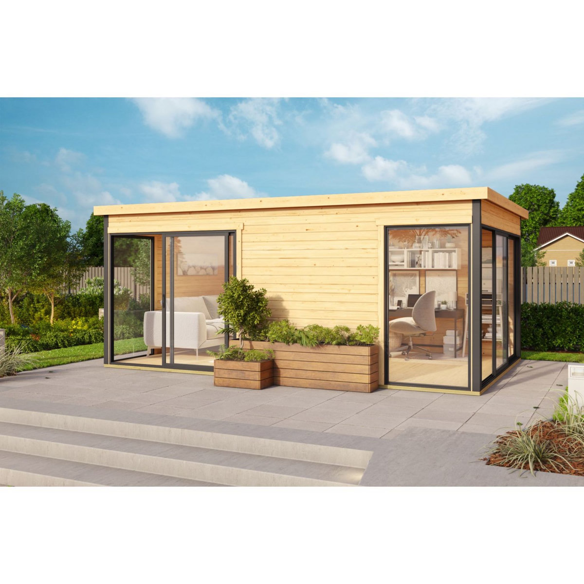 WEKA Abri de jardin bois - 15,67m² - DOMEO 3