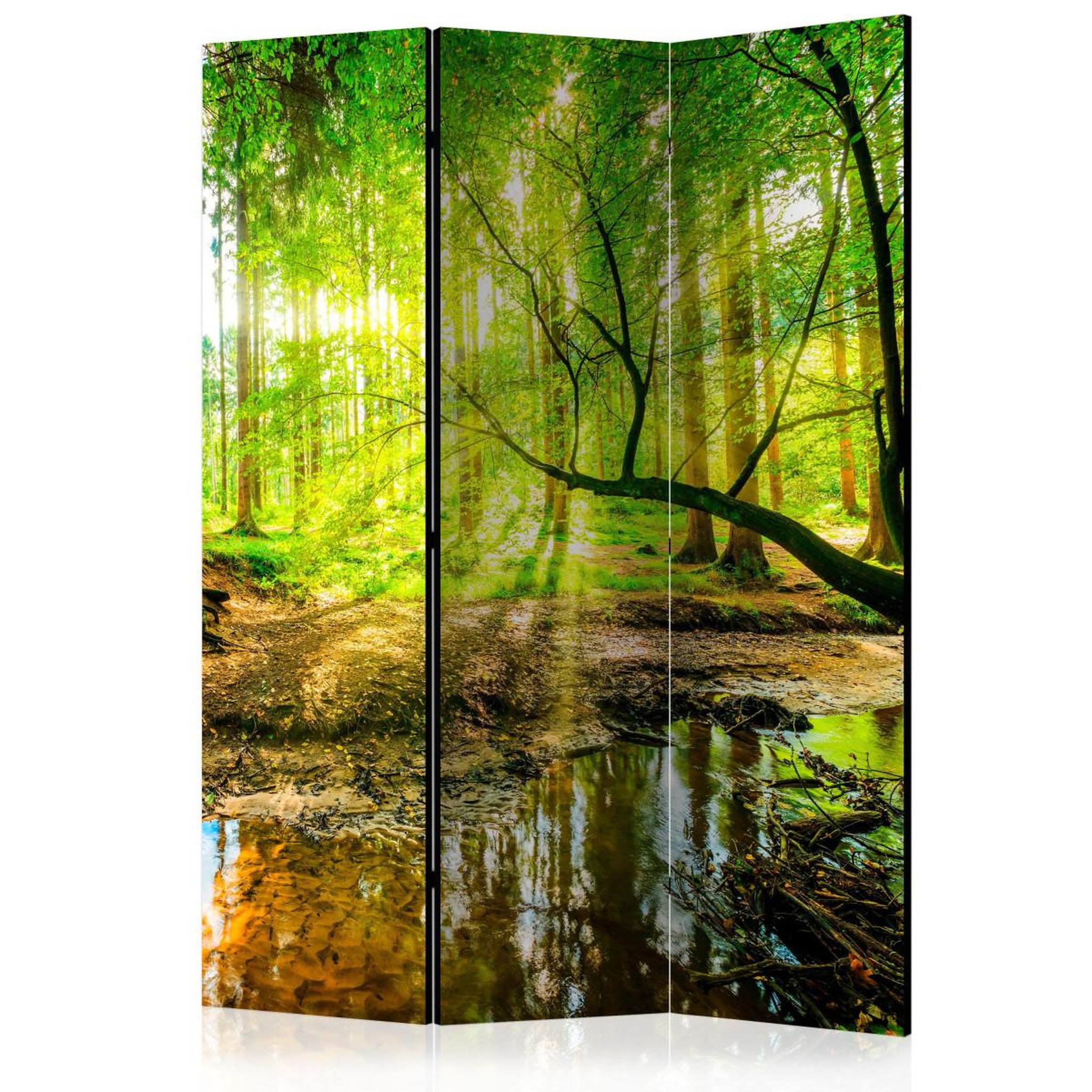 Paris Prix Paravent 3 volets  forest stream  135x172cm