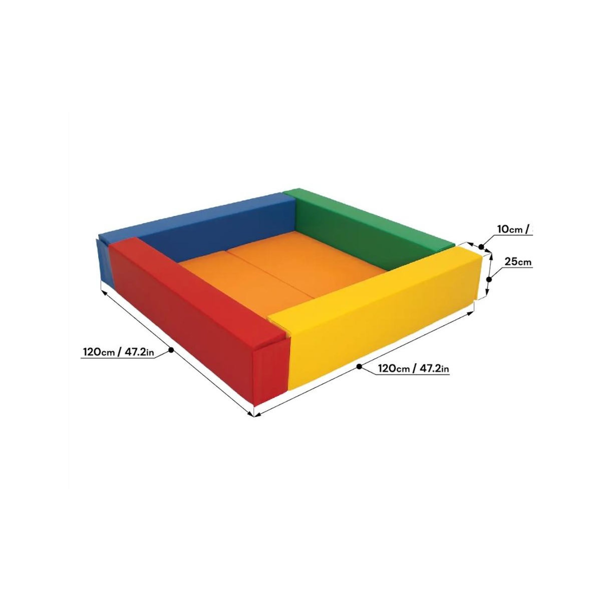 IGLU Piscine à balles en mousse multicolore