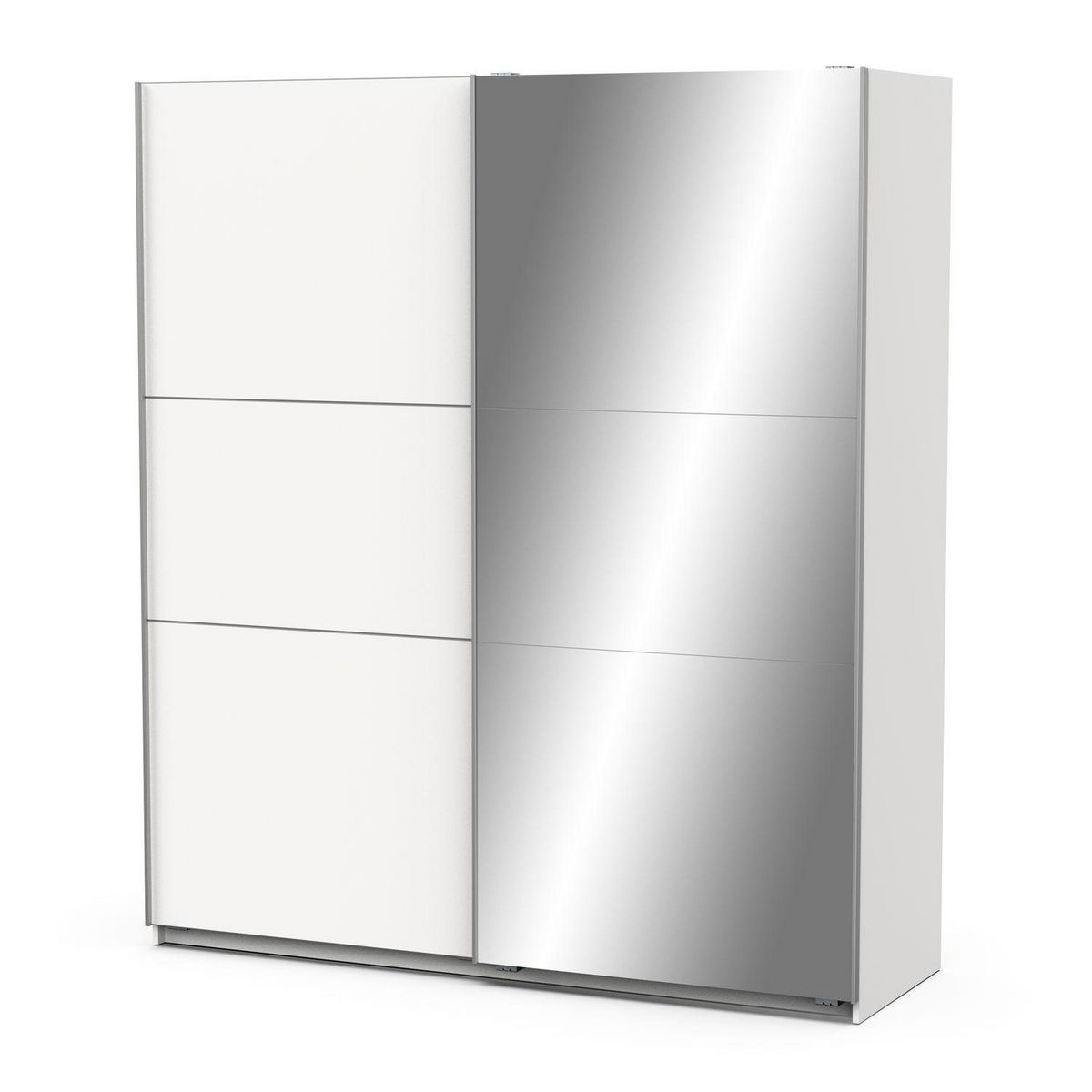 Armoire 2 portes coulissantes 1 miroir L180 cm THIBAULT