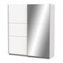 Voir la diapositive 2 : Armoire 2 portes coulissantes 1 miroir L180 cm THIBAULT