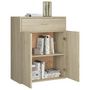 Voir la diapositive 5 : VIDAXL Buffet Chene sonoma 60x30x75 cm Bois d'ingenierie