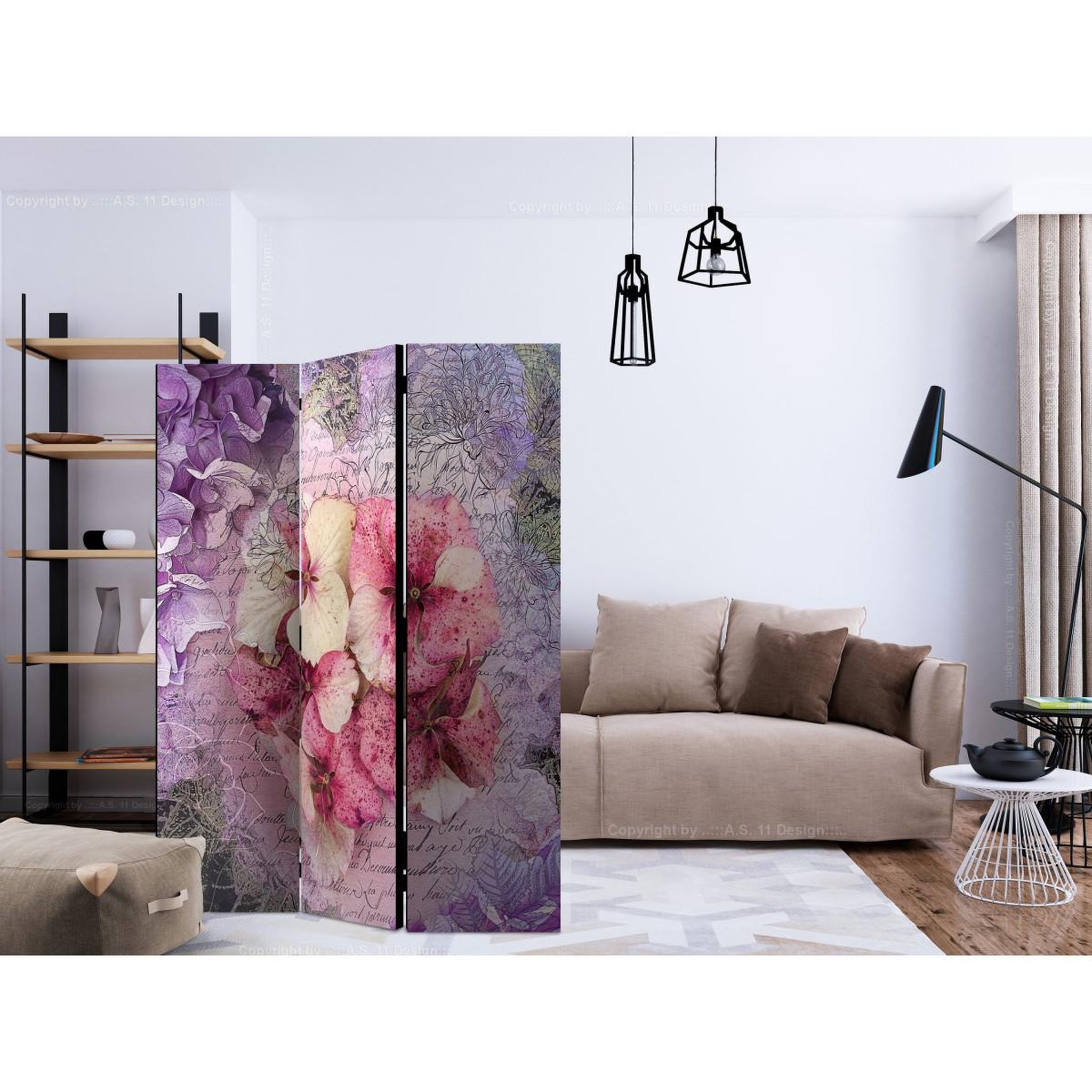 Voir la diapositive 2 : Paris Prix Paravent 3 volets  memoir  135x172cm