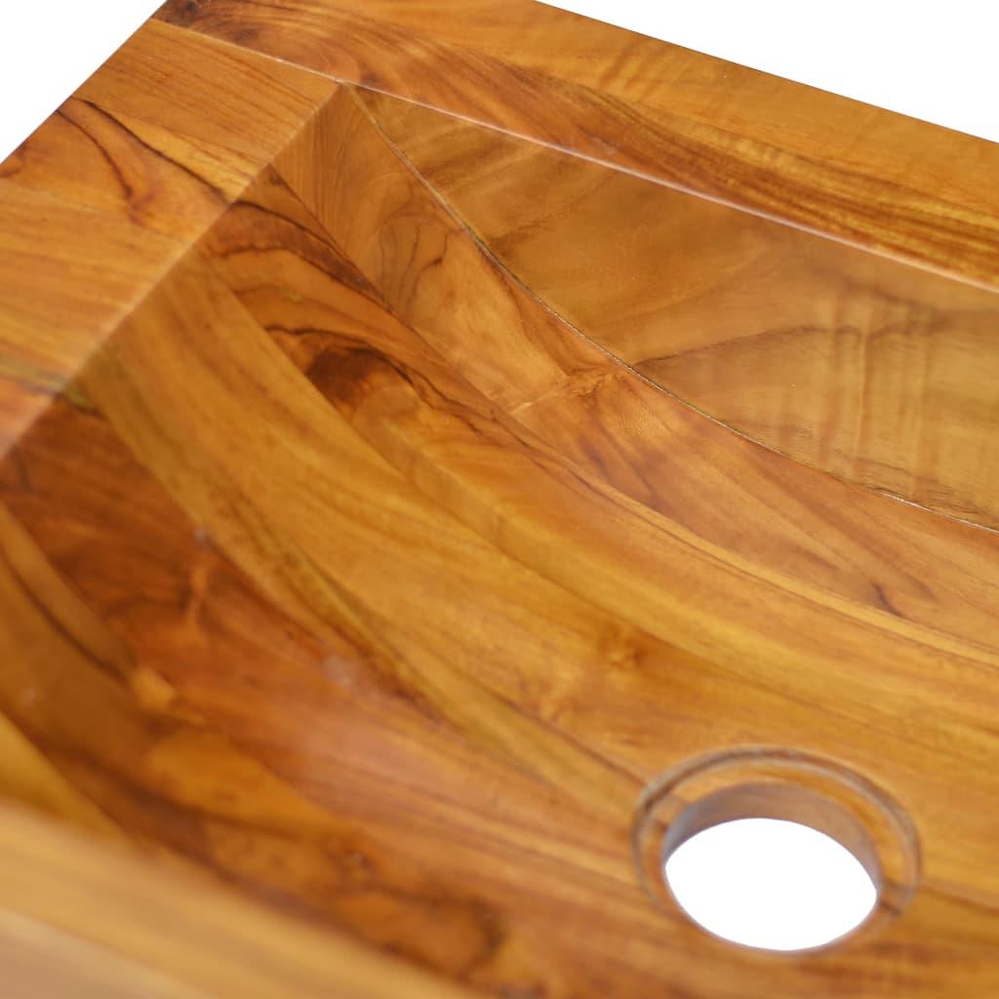 Voir la diapositive 5 : VIDAXL Lavabo bois de teck massif 50x35x10 cm