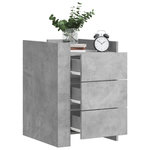 VIDAXL Table de chevet gris beton 45x50x65 cm bois d'ingenierie