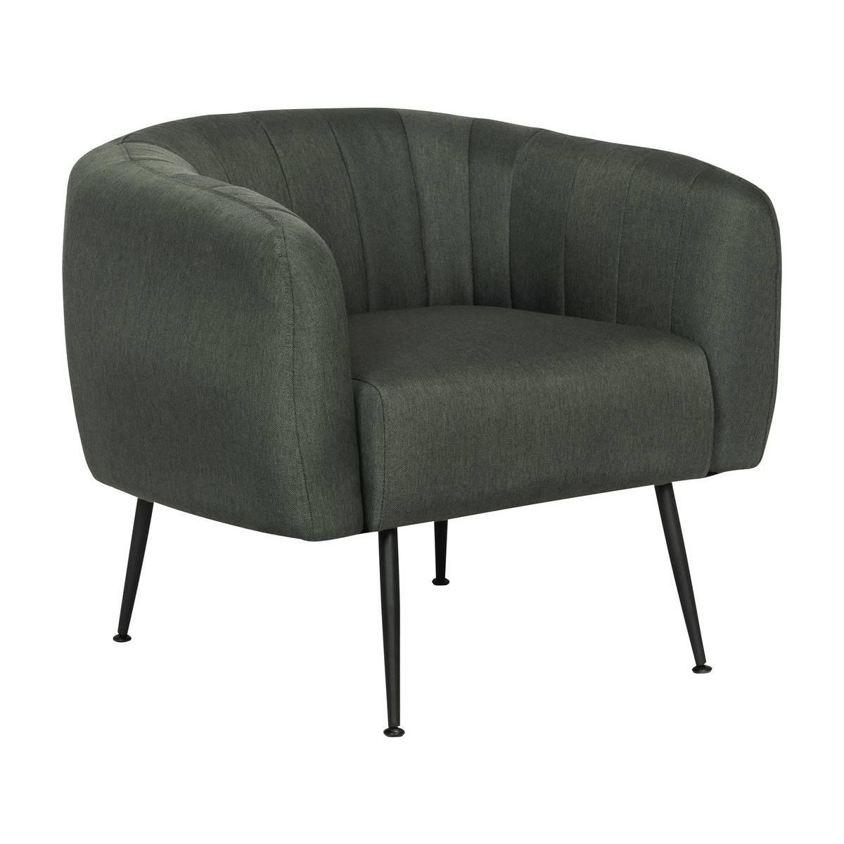 Habitat et Jardin Fauteuil en tissu  Diana  - 1 place - Gris foncé
