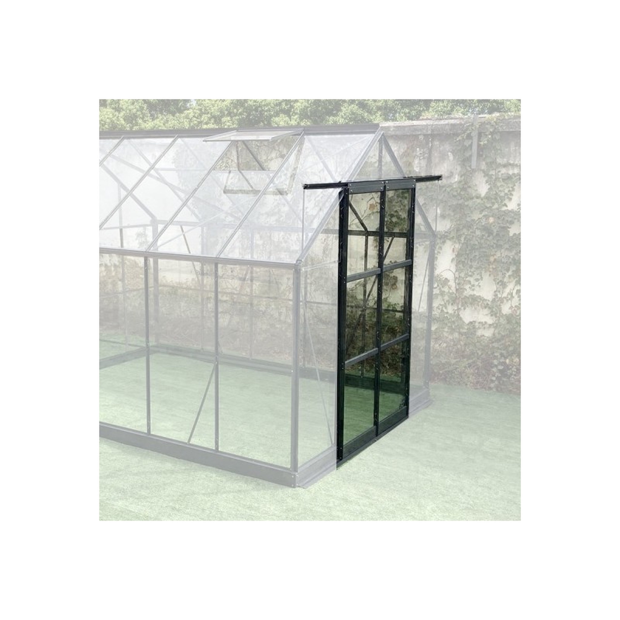 GREEN PROTECT Kit porte complète supplémentaire pour serre verre trempé pignon 244cm