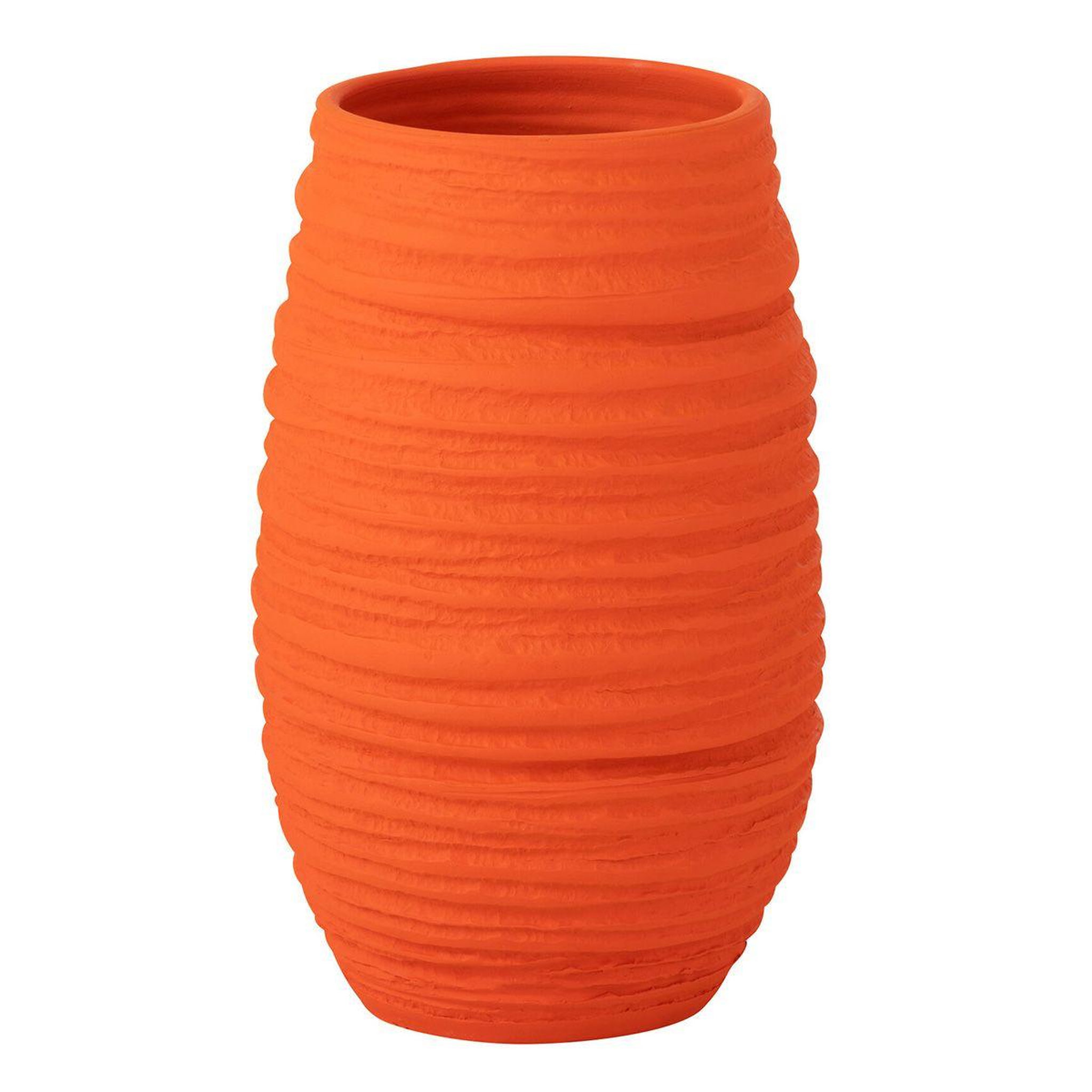 J-LINE Vase en céramique  fiesta  40cm orange