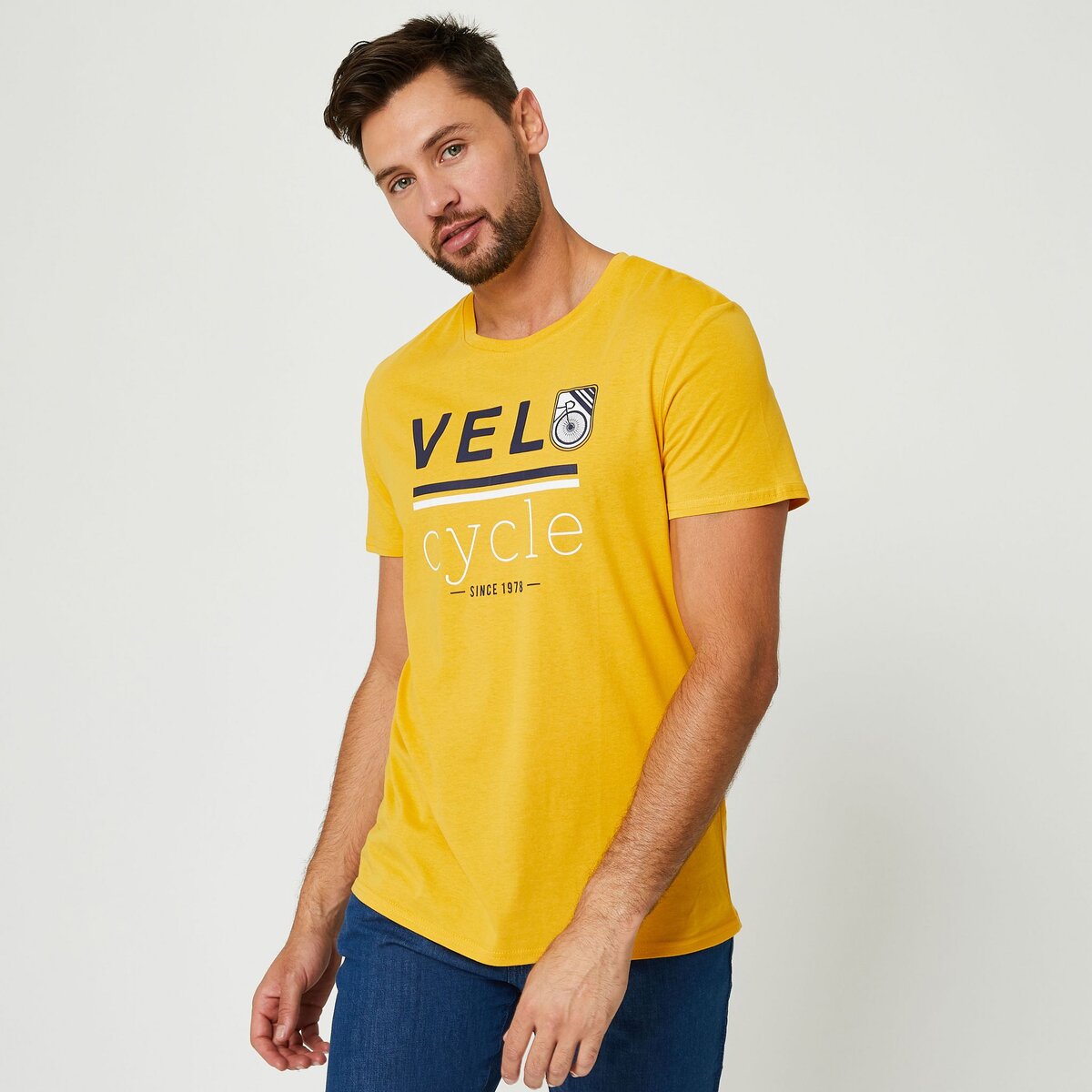 T shirt 2025 jaune pas cher