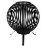 Voir la diapositive 1 : ESSCHERT DESIGN Esschert Design Balle a feu Bandes Noir Acier au carbone FF400