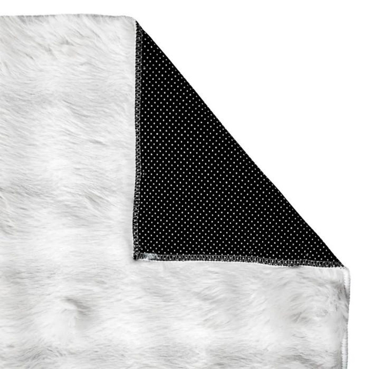 ATMOSPHERA Tapis Imitation Fourrure 3D  Zephy  60x90cm Blanc