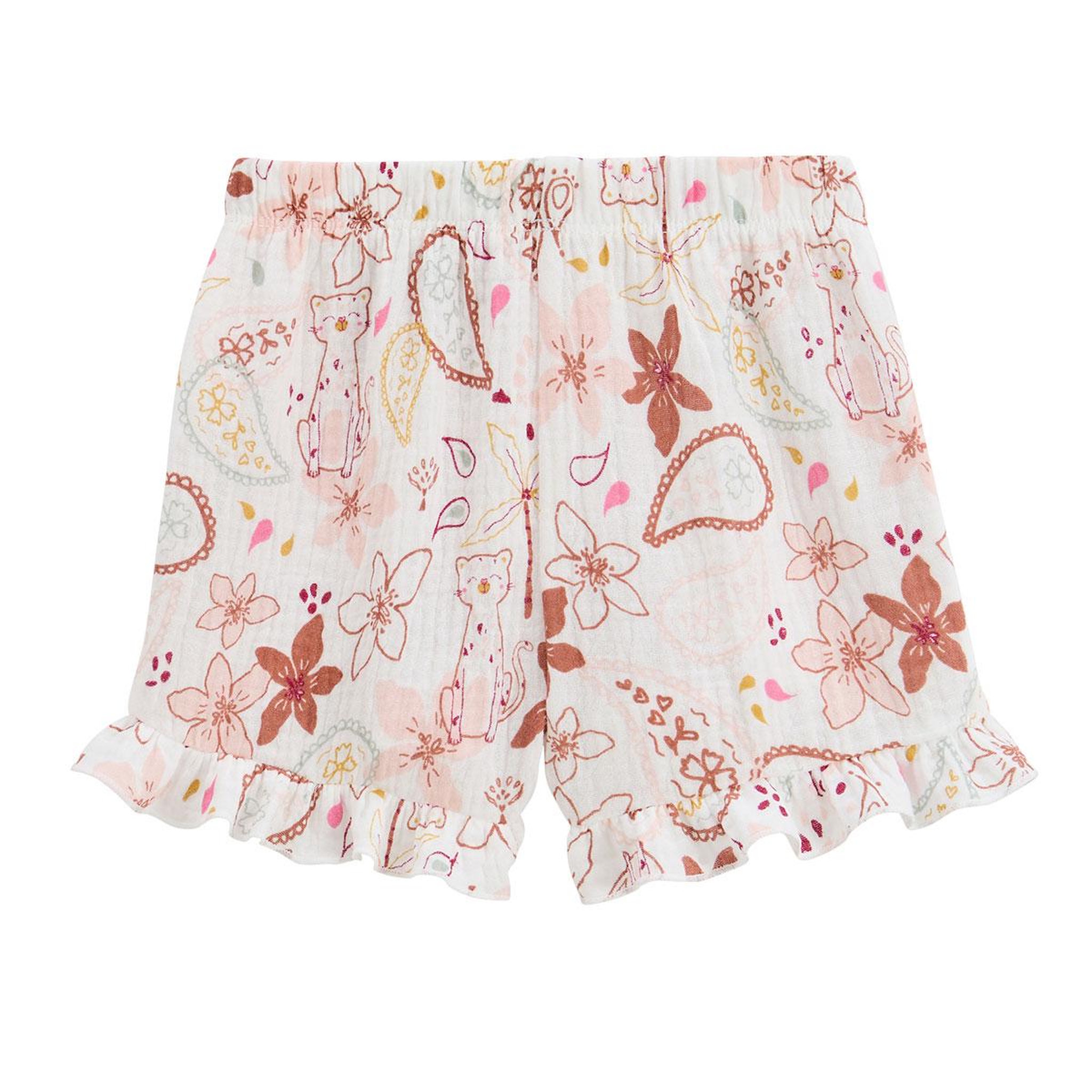 Voir la diapositive 5 : Petit Béguin Ensemble enfant t-shirt et short en gaze de coton Arizona