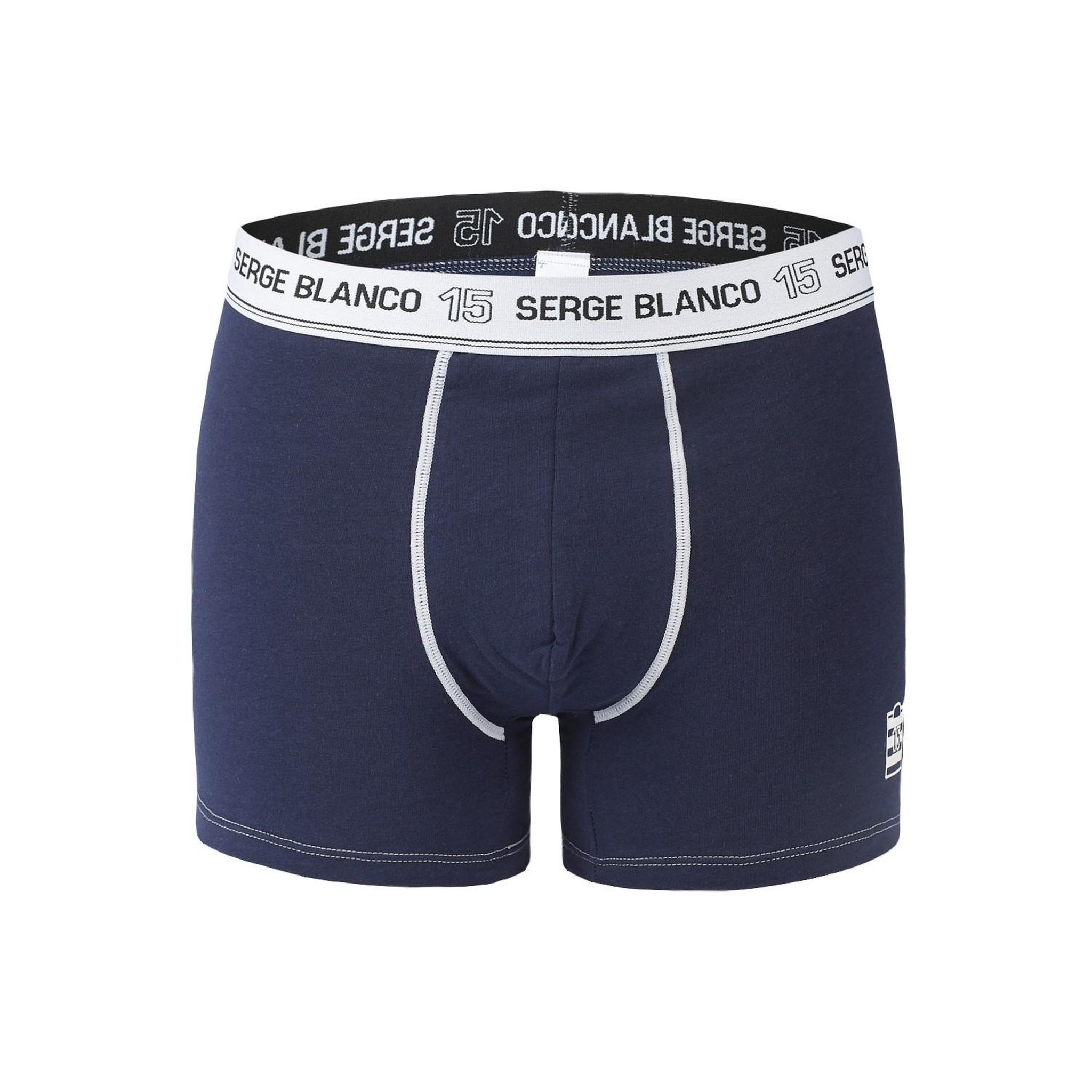 Voir la diapositive 5 : SERGE BLANCO Lot de 8 boxers homme en coton