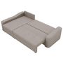 Voir la diapositive 2 : BEST MOBILIER Claudia - canapé d'angle gauche 4 places convertible avec coffre en tissu texturé