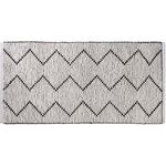 GUY LEVASSEUR Tapis de bain déco en polycoton. Coloris disponibles : Blanc