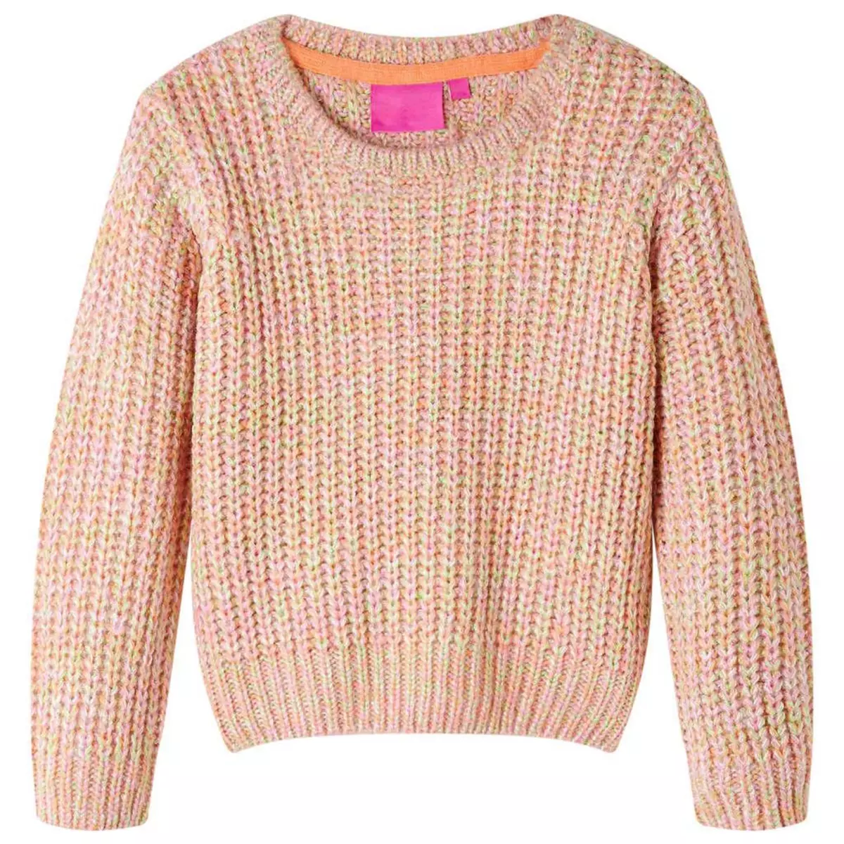 VIDAXL Pull-over tricote pour enfants rose doux 104