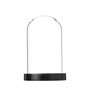Voir la diapositive 2 : ATMOSPHERA Cloche Décorative en Verre  Shine  29cm Noir