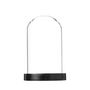 Voir la diapositive 2 : ATMOSPHERA Cloche Décorative en Verre  Shine  29cm Noir