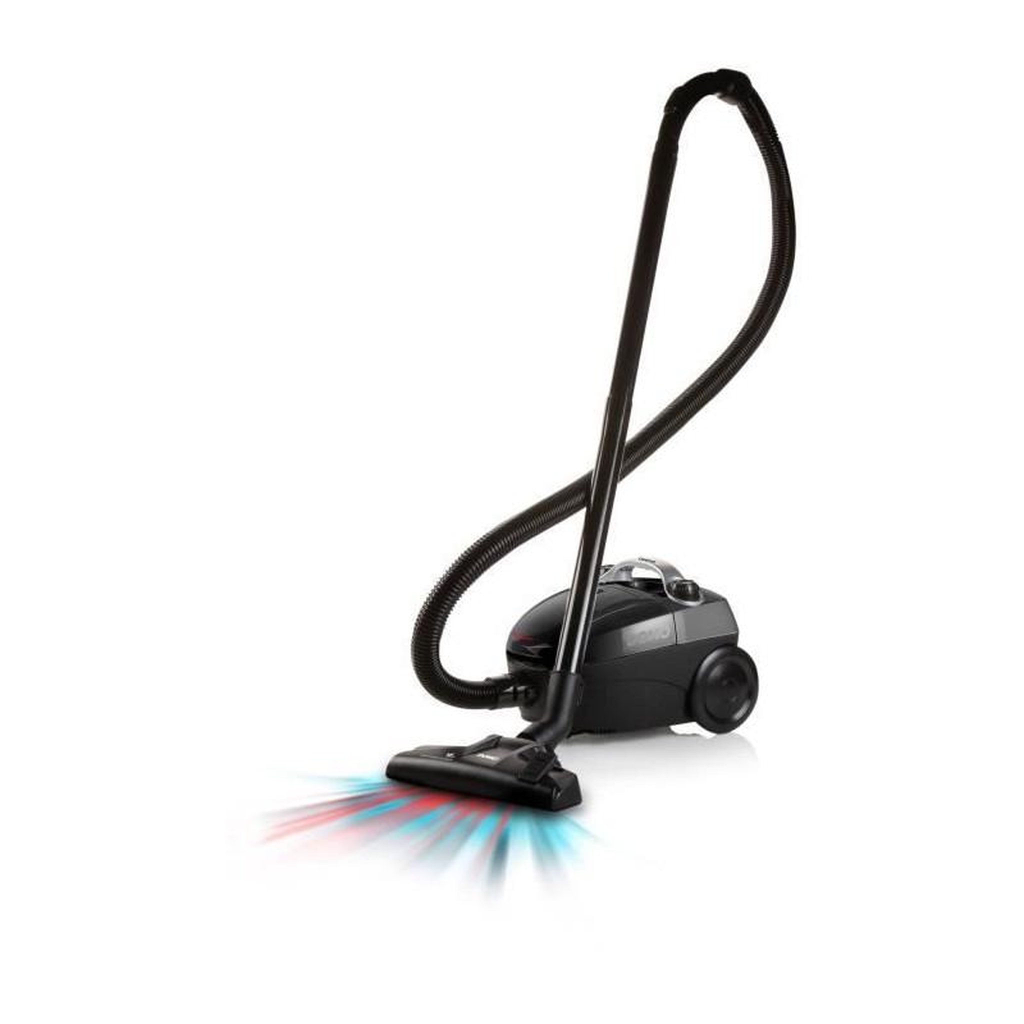 Voir la diapositive 2 : Domo DOMO DO1033S - Aspirateur compact avec sac 450W - Filtre HEPA10. Rayon d'action 7m .Capacité de sac de 1,5L.Flexible plastique