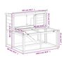 Voir la diapositive 6 : VIDAXL Clapier moka 102x90x84,5 cm bois de pin massif