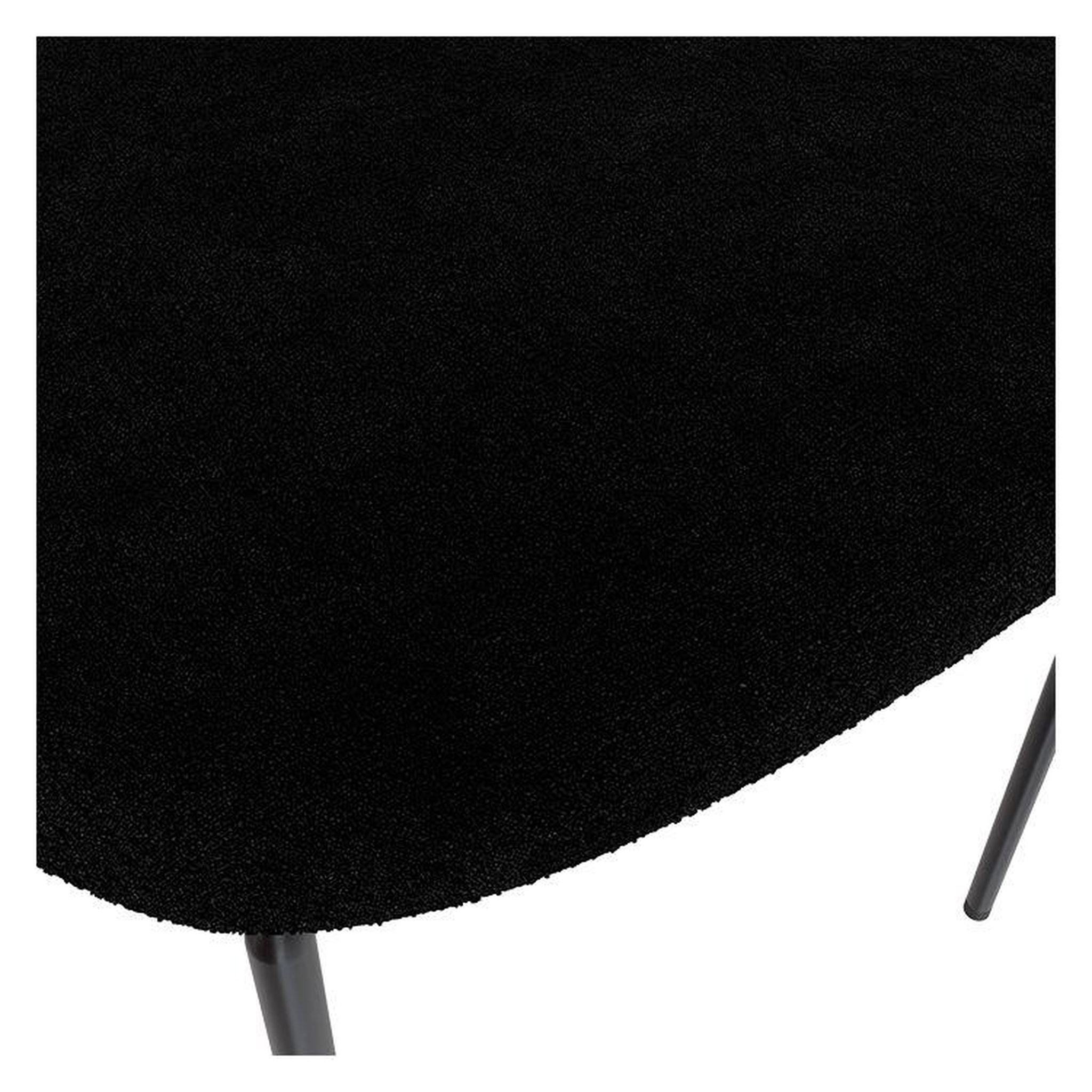 Voir la diapositive 6 : MAISON PAVANE Lot de 2 chaises en tissu bouclette noir-karl