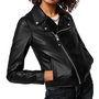 Voir la diapositive 1 : Schott Veste en cuir Noir Femme Schott Lcw8615