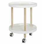 Paris Prix Desserte de Cuisine en Bois  Nyaz  60cm Blanc