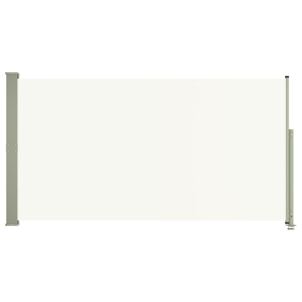 VIDAXL Auvent lateral retractable de patio 160x300 cm Creme