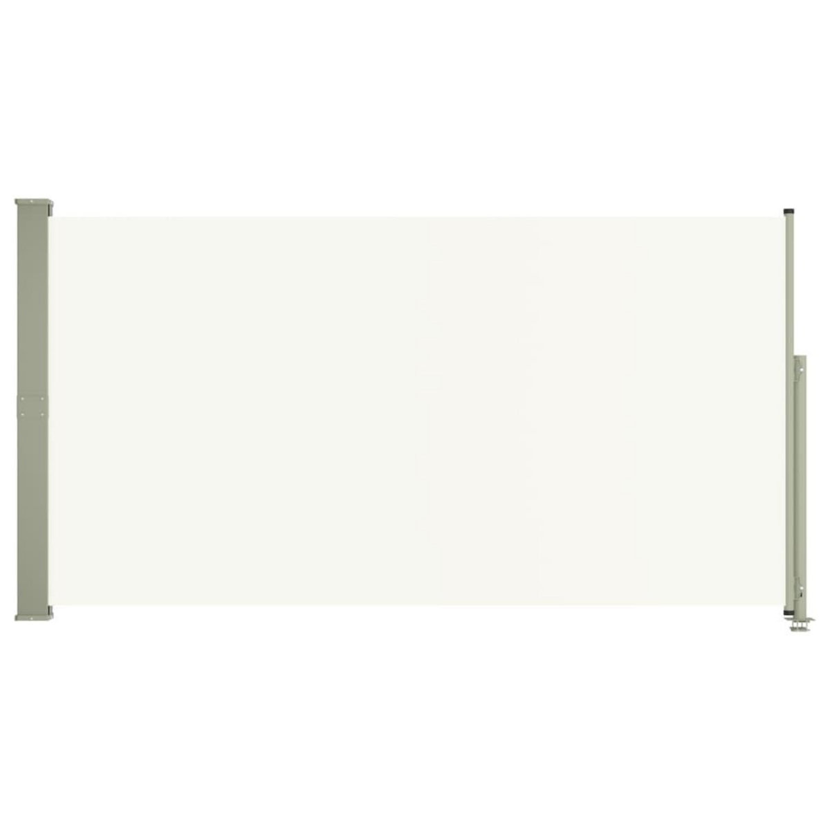VIDAXL Auvent lateral retractable de patio 160x300 cm Creme