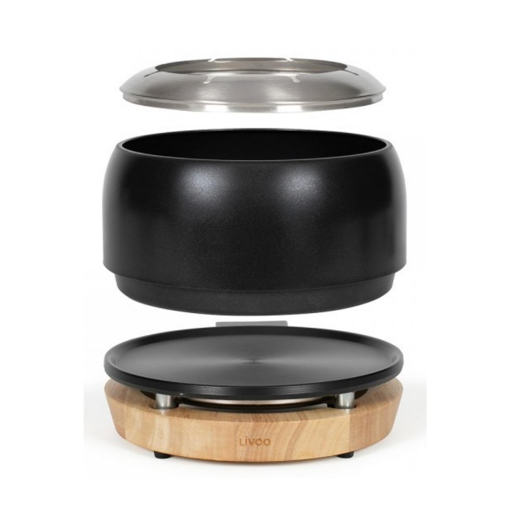 Voir la diapositive 3 : LIVOO Service à fondue 1200w 8 fourchettes noir - doc339