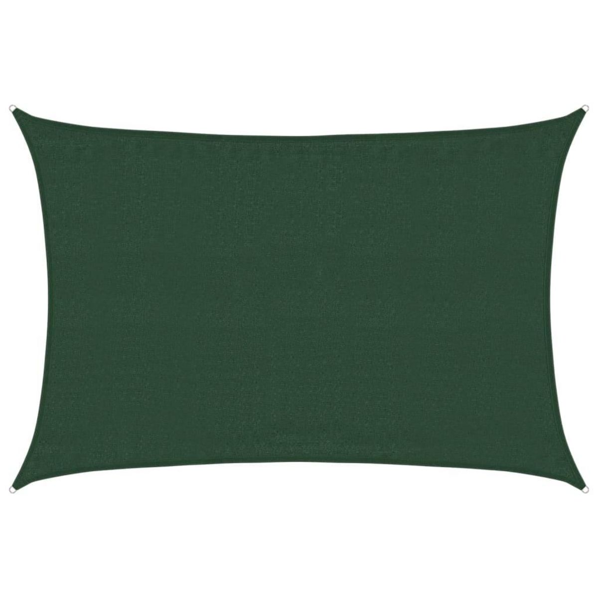 VIDAXL Voile d'ombrage 160 g/m^2 Vert fonce 3,5x5 m PEHD