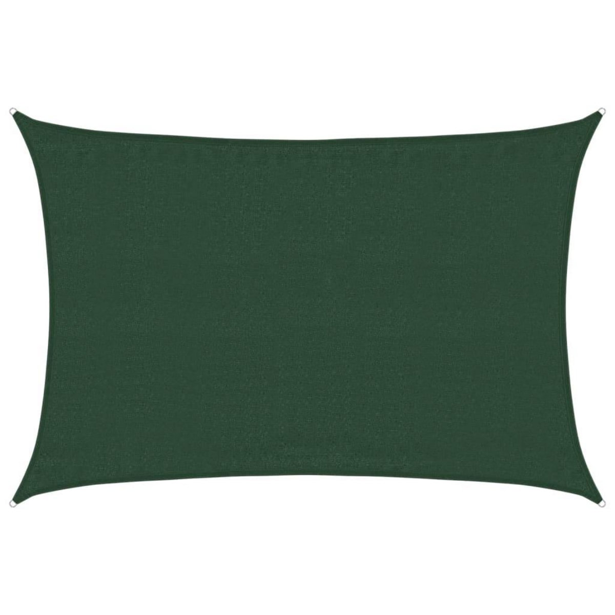 VIDAXL Voile d'ombrage 160 g/m^2 Vert fonce 3,5x5 m PEHD