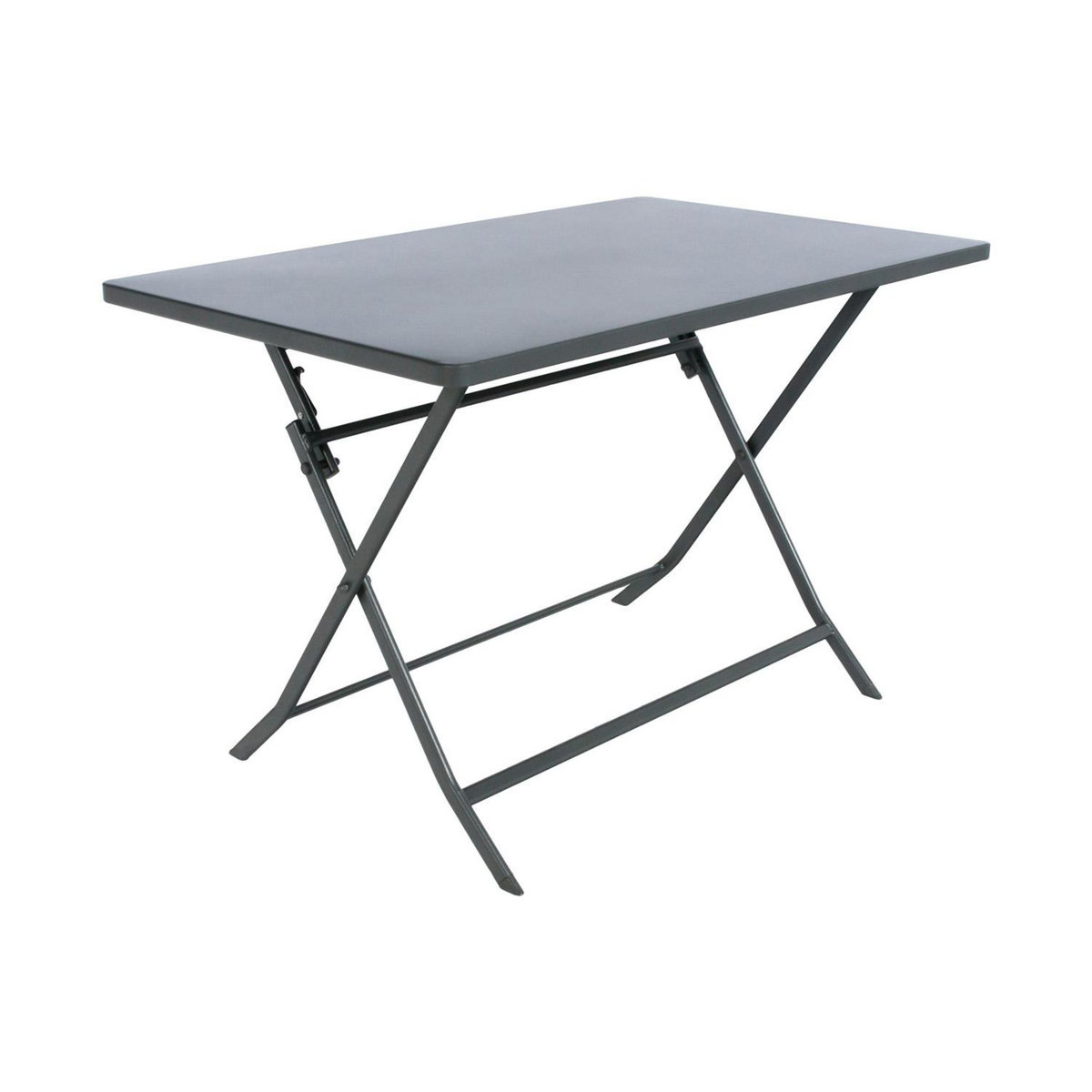 HESPERIDE Ensemble table de jardin pliante + 4 chaises Greensboro - Graphite