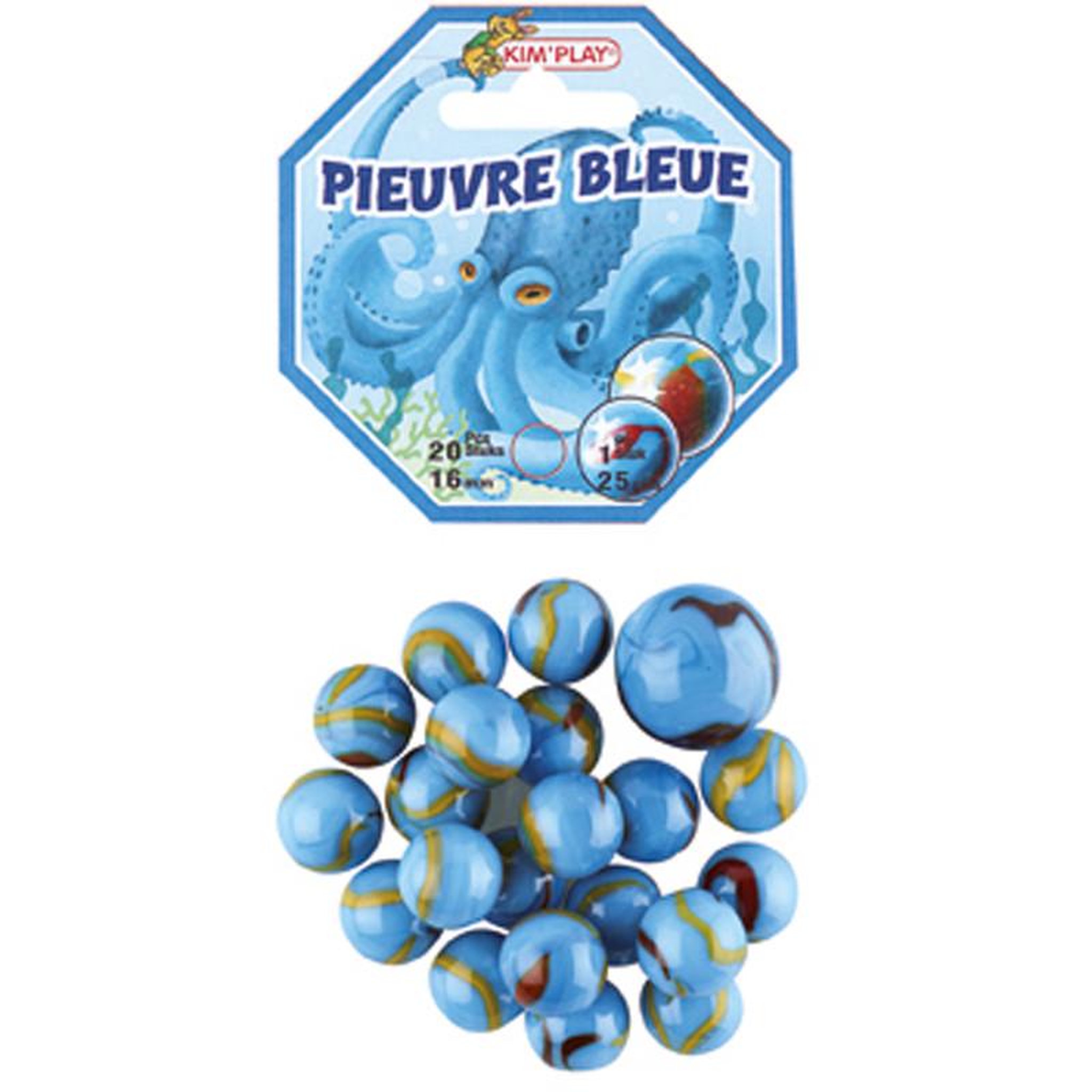 Kim Play 20 BILLES+1 CALOT PIEUVRE BLEU KIM PLAY COU500849