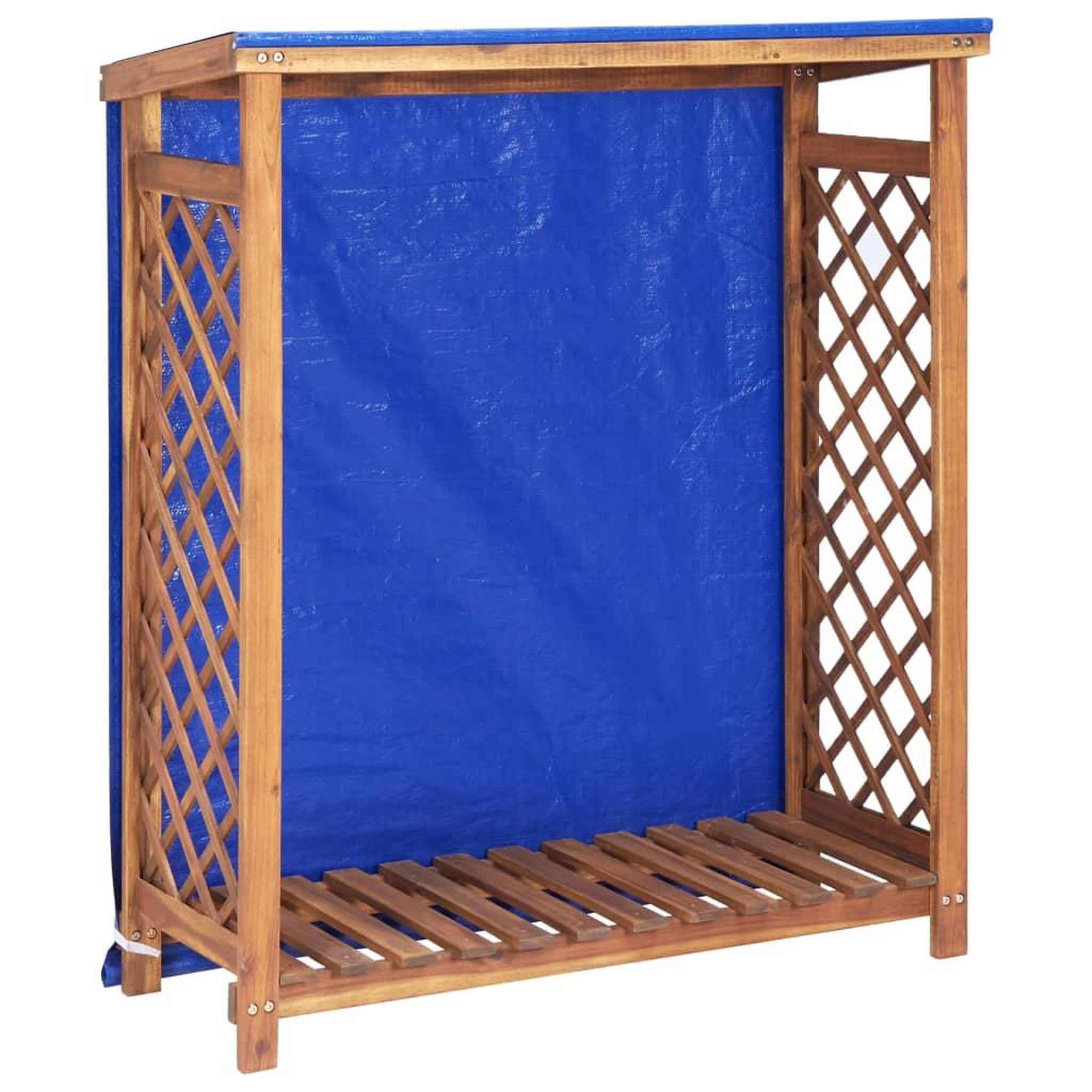 VIDAXL Remise a bois de chauffage 105x38x115 cm Bois d'acacia solide