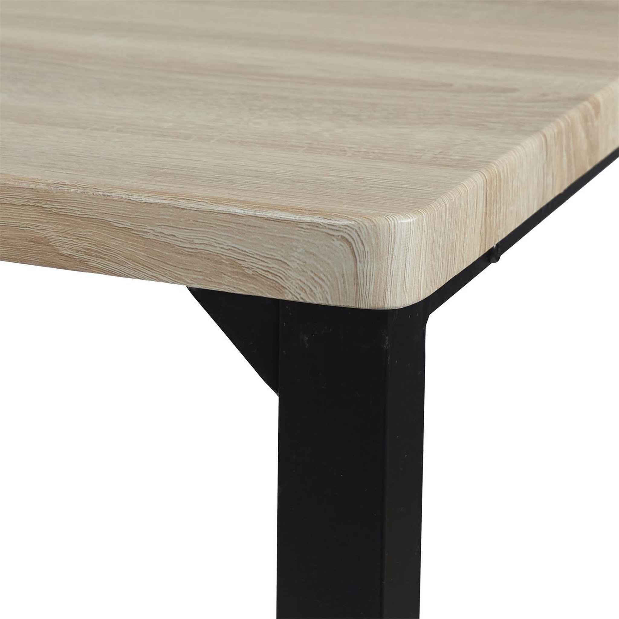 Voir la diapositive 6 : The Home Deco Factory Ensemble mange debout et 4 tabourets kalo - marron et noir