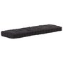 Voir la diapositive 1 : VIDAXL Coussin de plancher de palette Coton 120x40x7 cm Noir