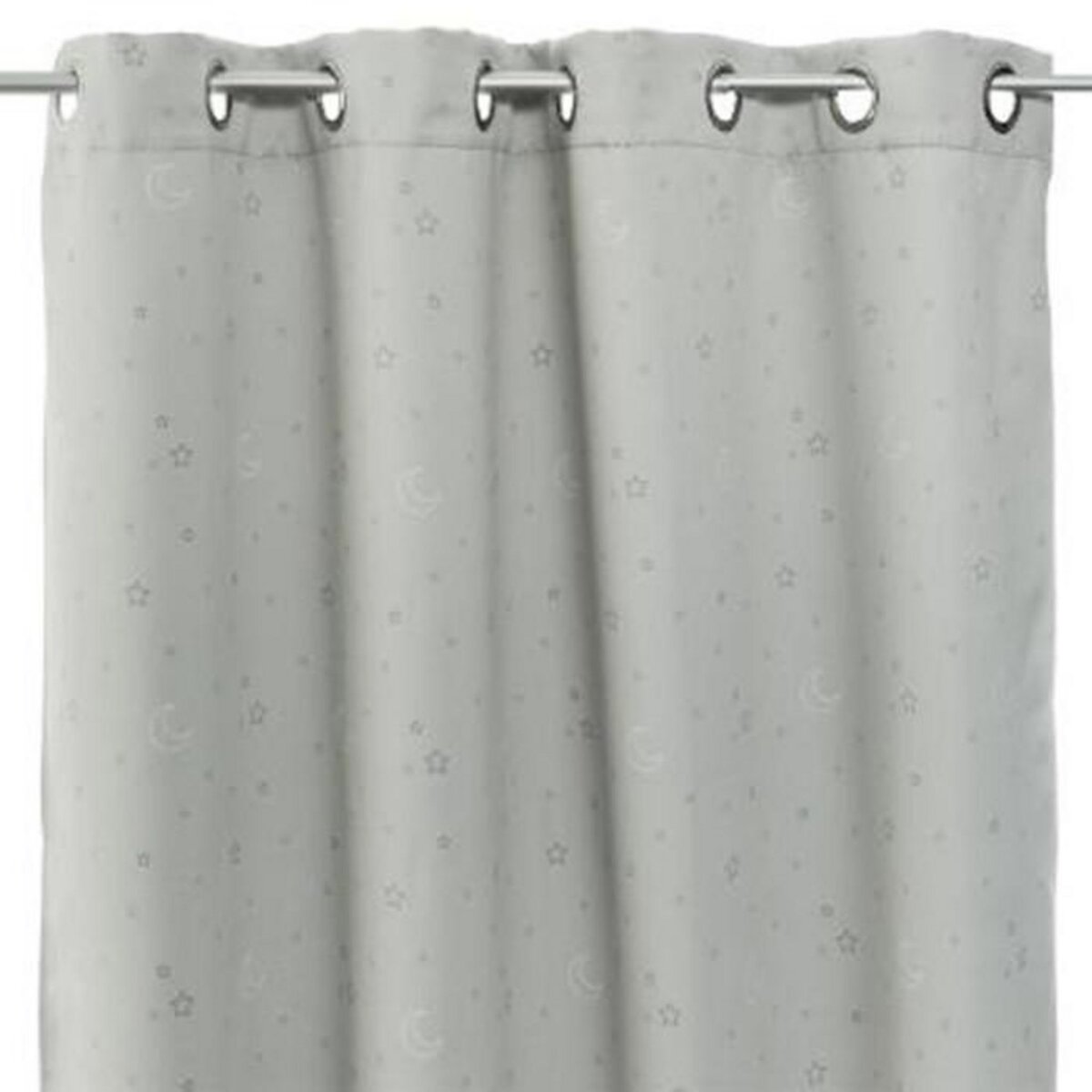 Atmosphera Kids Rideau Occultant  Etoile  140x260cm Gris