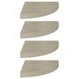 Voir la diapositive 2 : VIDAXL Etageres d'angle flottantes 4 pcs chene 35x35x3,8 cm MDF
