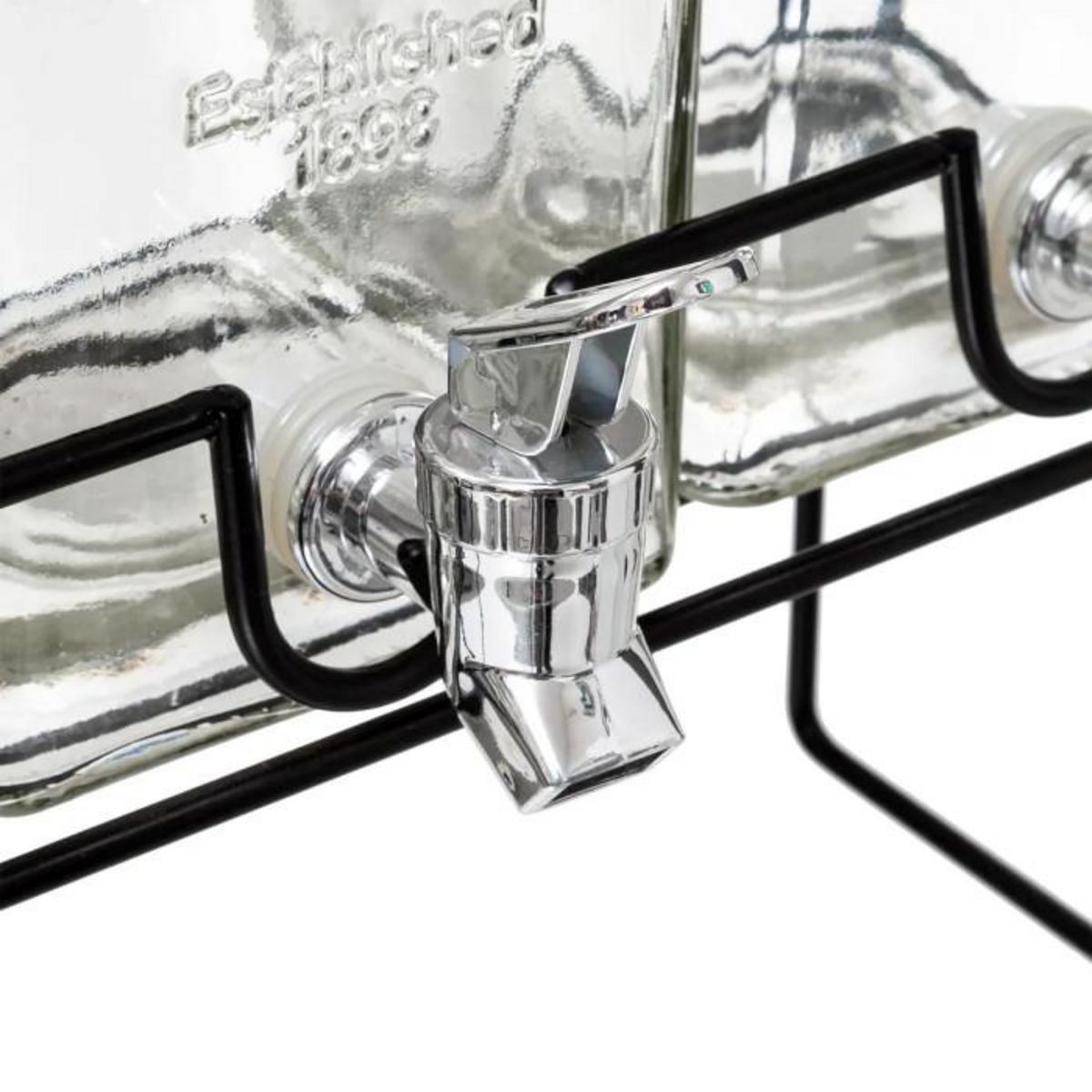 SECRET DE GOURMET Distributeur de Boisson  Modern Wood  4,5L Transparent