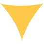 Voir la diapositive 2 : VIDAXL Voile de parasol tissu oxford triangulaire 4,5x4,5x4,5 m jaune