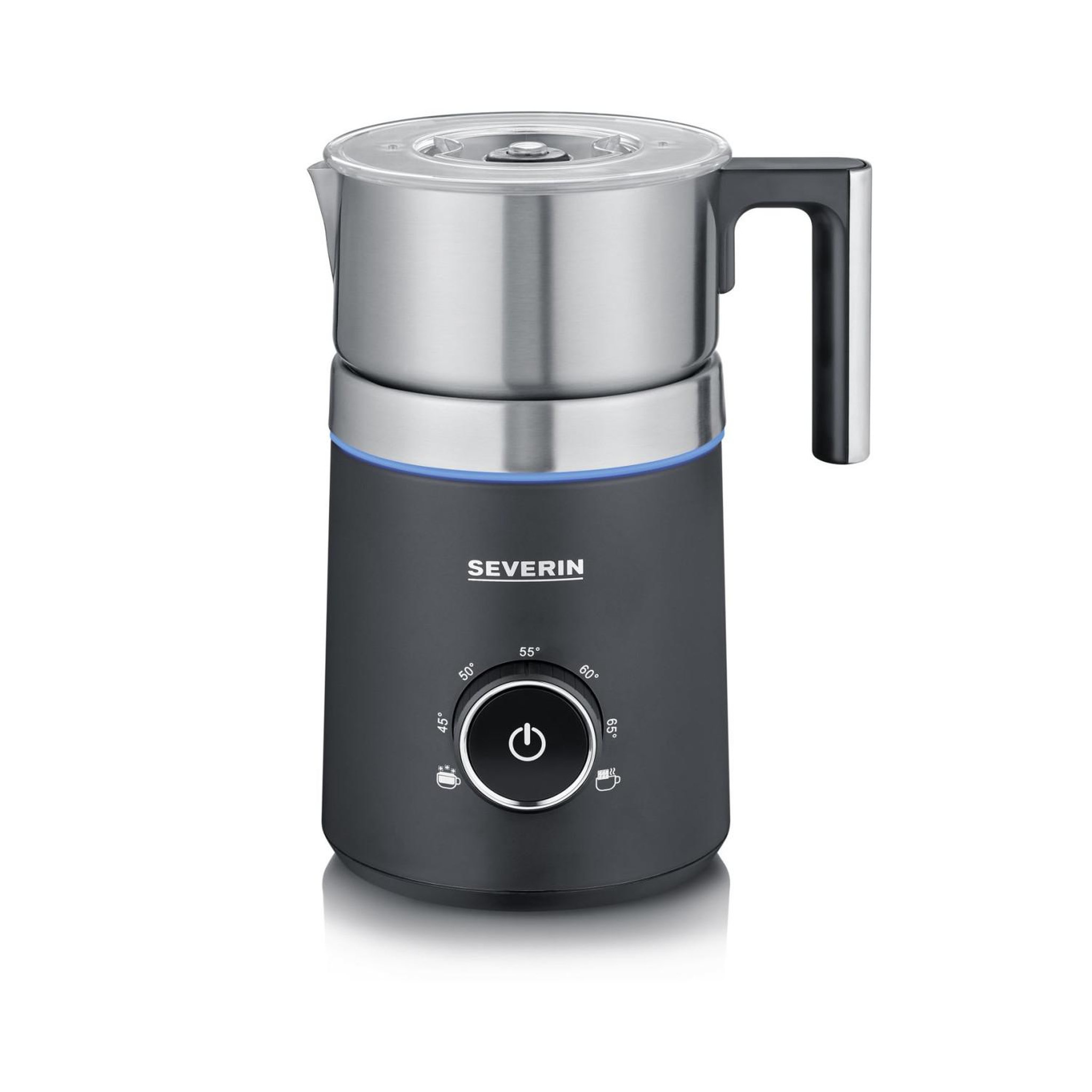 Voir la diapositive 1 : SEVERIN Severin SM 3586 Mousseur et réchauffeur de lait Mousseur/Chauffe-lait automatique Noir, Acier inoxydable