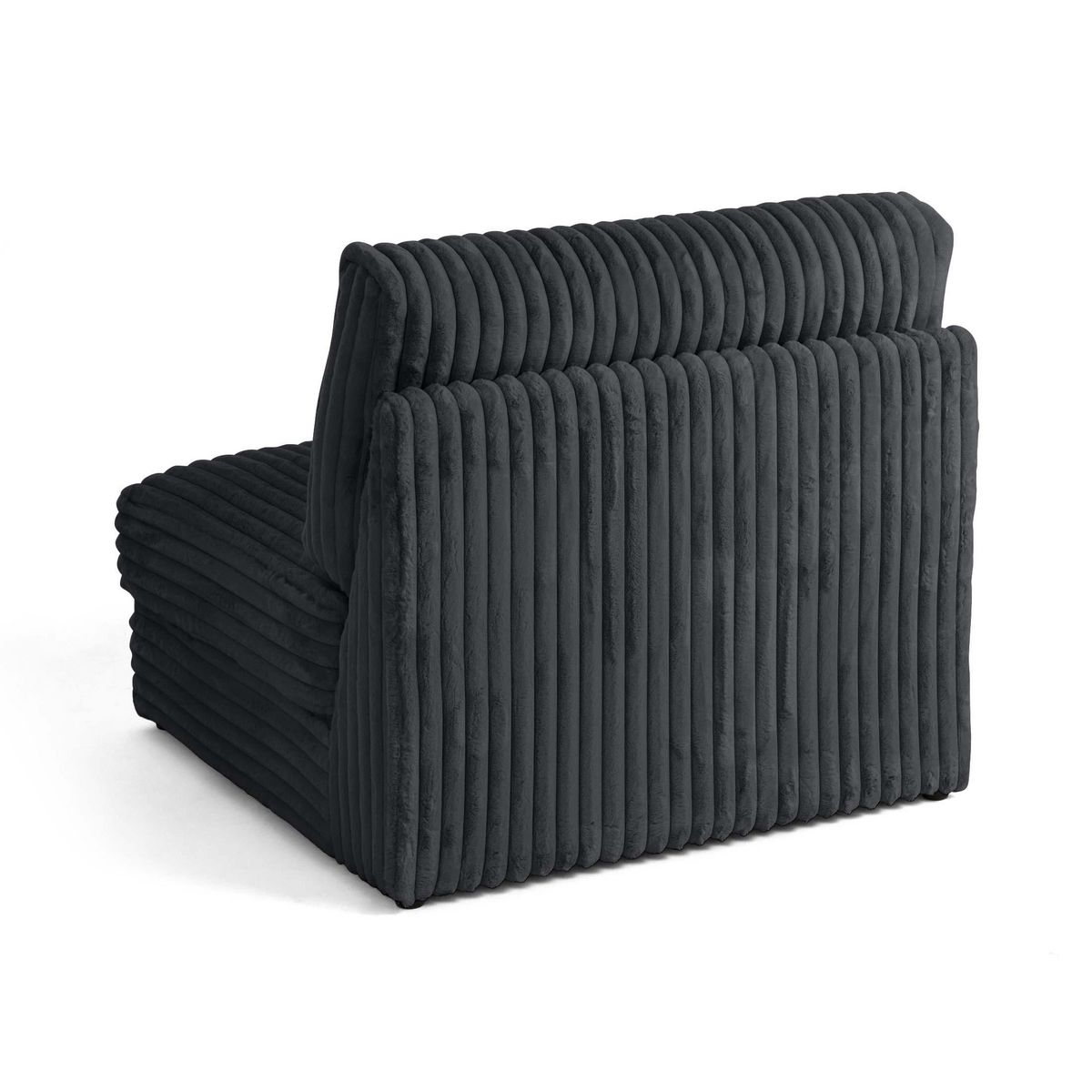 LISA DESIGN Jasper - module d'assise - en fausse fourrure côtelée